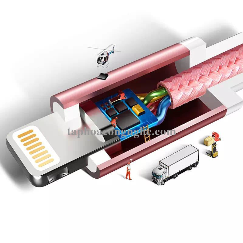 Ugreen 40697 0.5M màu Hồng Cáp Lightning sạc + truyền dữ liệu cho iPhone US199 30040697